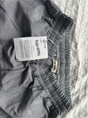Djerf Avenue Light Gray Elastic Waist Pants